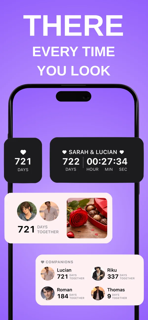 Softly home screen widgets, There every time you look